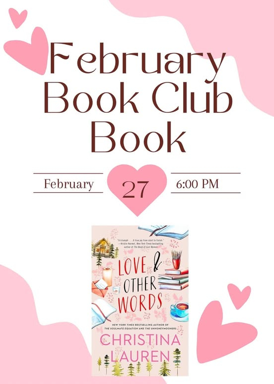 Love and other words, February, Book Club